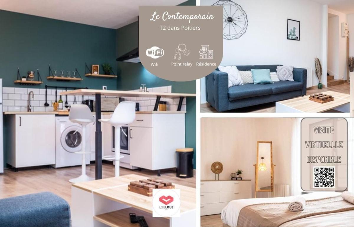 Le Contemporain - Bel Appartement T2 A Poitiers Zewnętrze zdjęcie